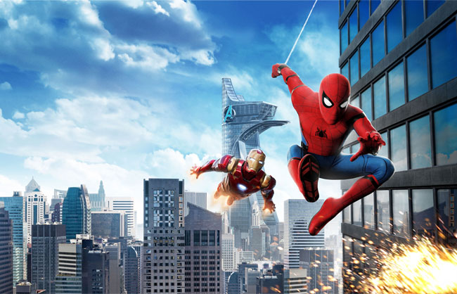 Vinilos para muebles y armarios iron man y spider man
